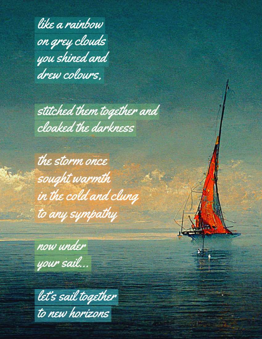 Visual Poem Sail Away!