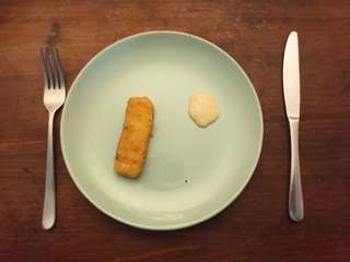 Image for the poem A solitary fish finger