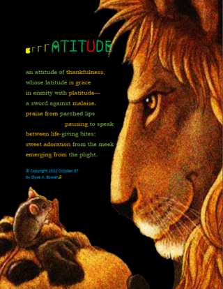 Image for the poem g r r r ATITUDE