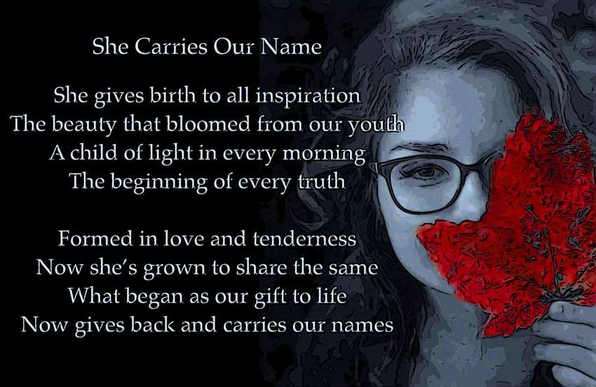 She Carries Our Name
