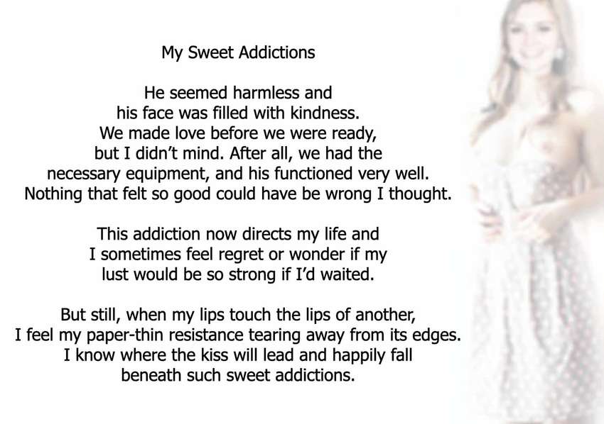 Visual Poem Sweet Addictions - Nizana