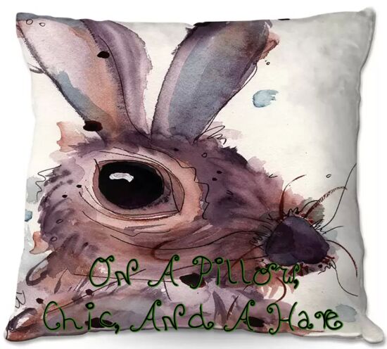 Image for the poem On A Pillow, Chic, And A Hare 