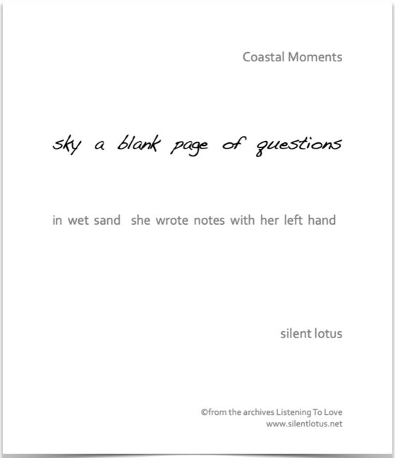 Visual Poem Coastal Moments