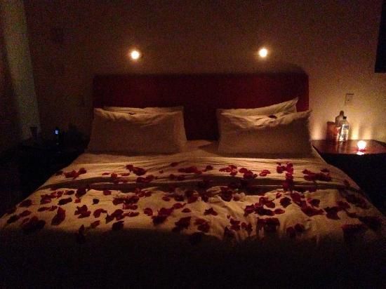 Image for the poem A soft bed of rose Petals