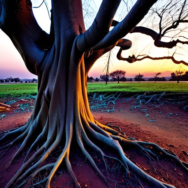 Image for the poem Gnarled roots