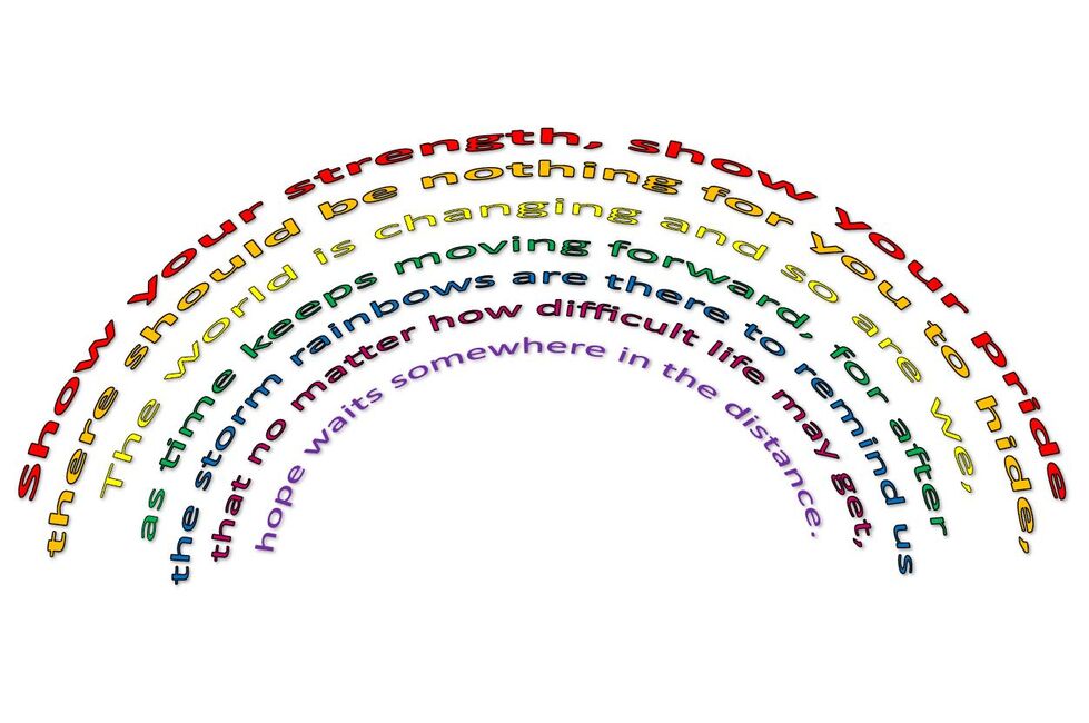 Visual Poem Rainbows
