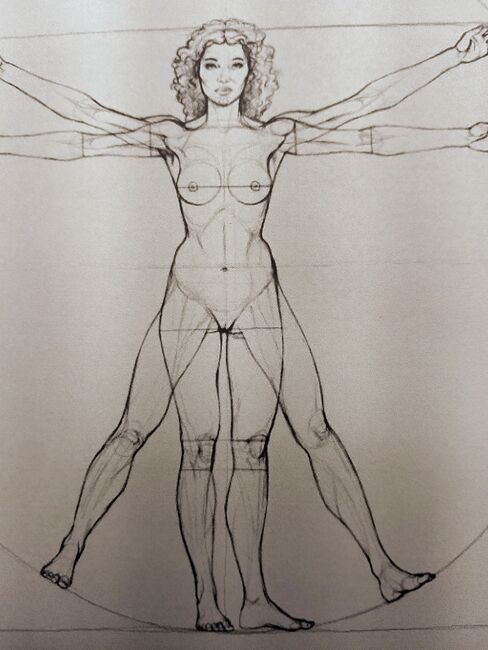 Image for the poem Vitruvian Lady 