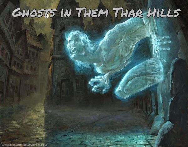 Image for the poem Ghosts in Them Thar Hills