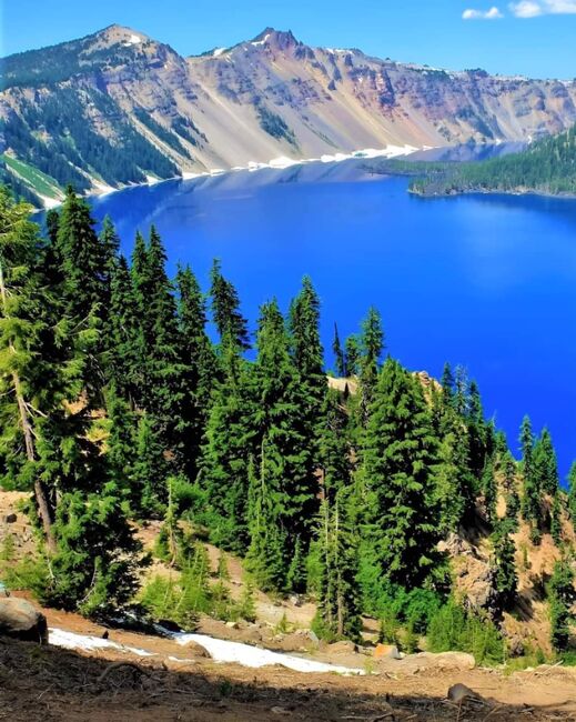 Image for the poem Crater Lake 