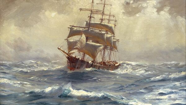 Image for the poem Sails the Lonely Ship