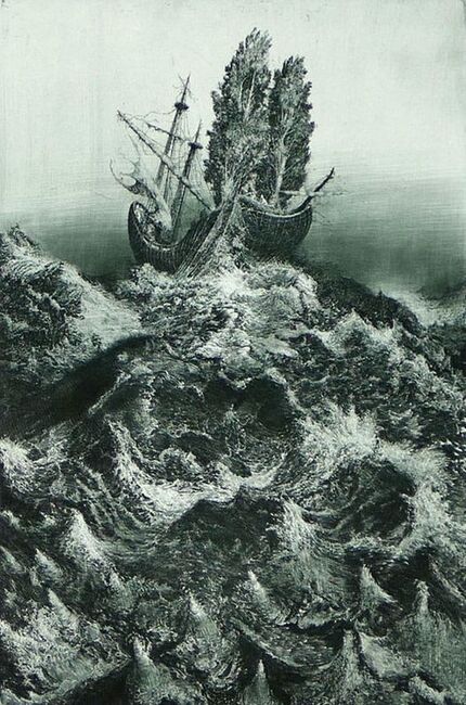 Image for the poem The Abyss of the Drunken Boat For Endless Press By FD Ravenskraft 