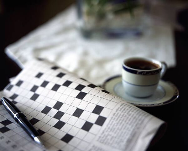 Image for the poem Crosswords Coffee