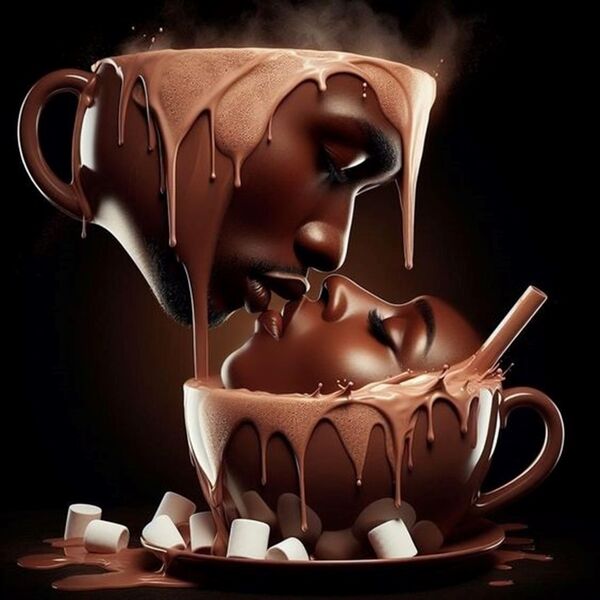 Image for the poem Mm... A Hot Chocolate Overspill (No Marshmallows Required)