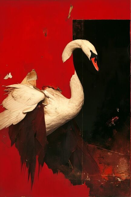 Image for the poem Crimson Swan