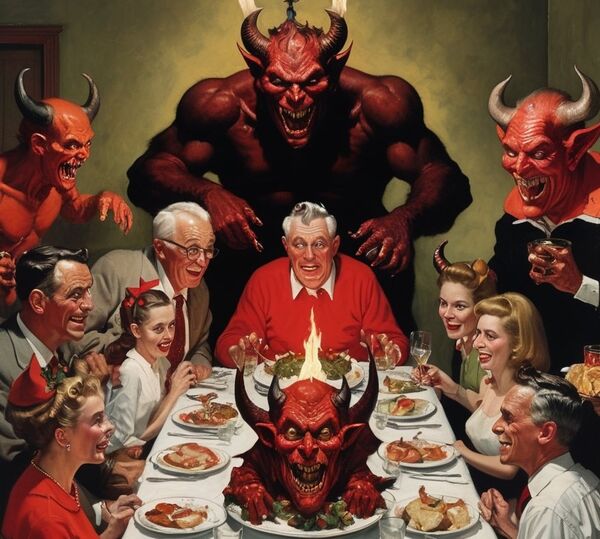 Image for the poem Feast O demons