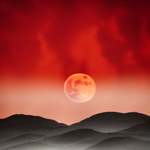 Image for the poem Blood Red Moon Rising