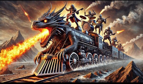 Image for the poem Dragon Train