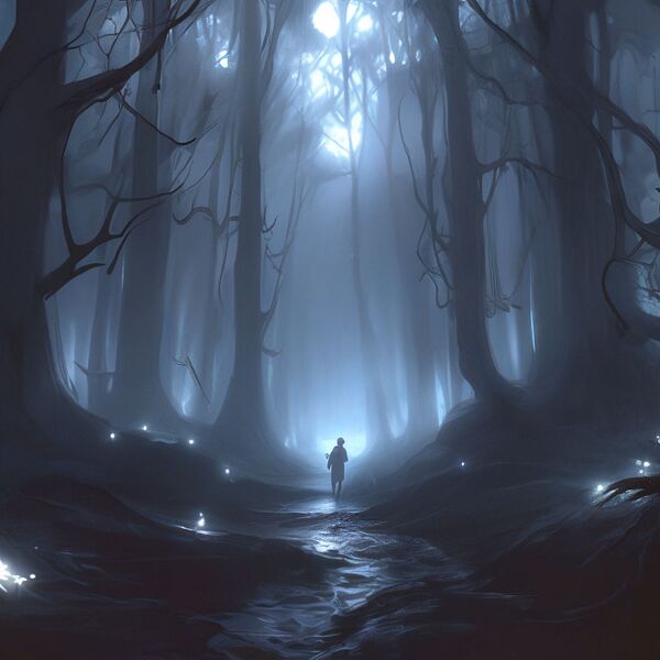 Image for the poem Ghost in the deep forest