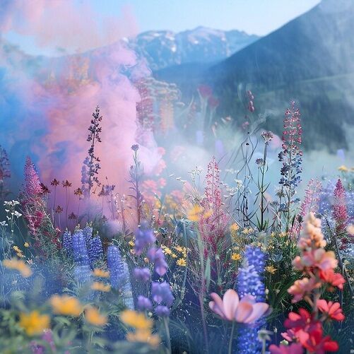 Image for the poem Smoke In A Flower Field