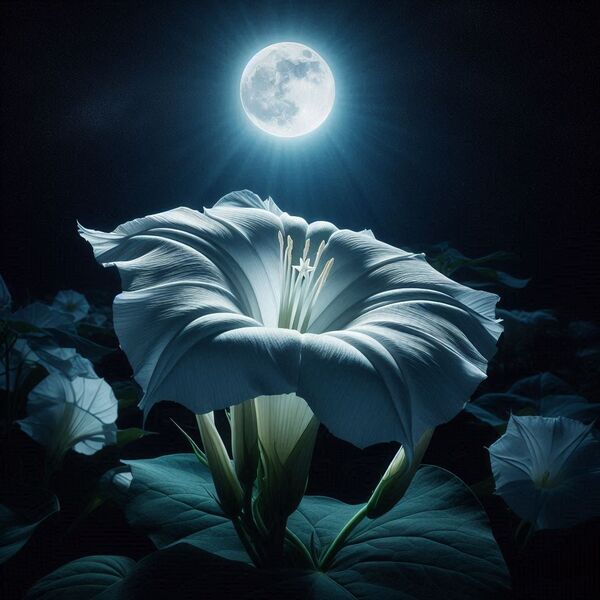 Image for the poem Moonflower 