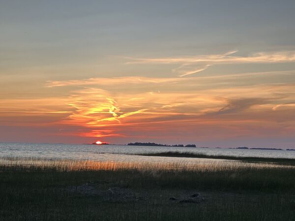 Image for the poem Sunset over Lake Huron 