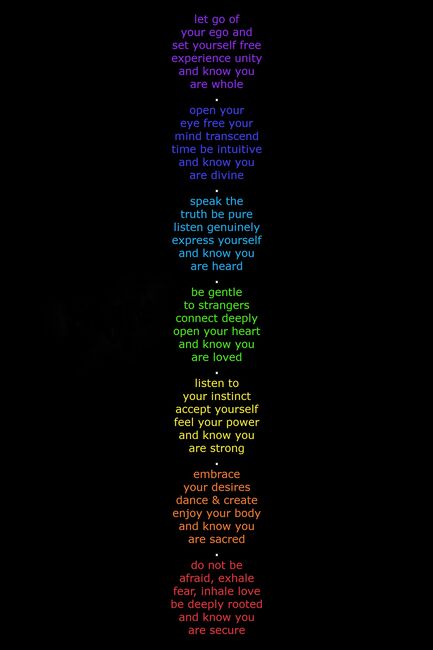 Visual Poem True Colors