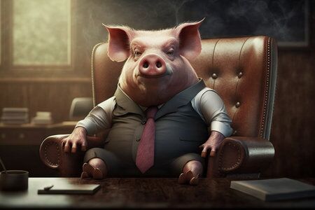 Image for the poem Pig In A Suit