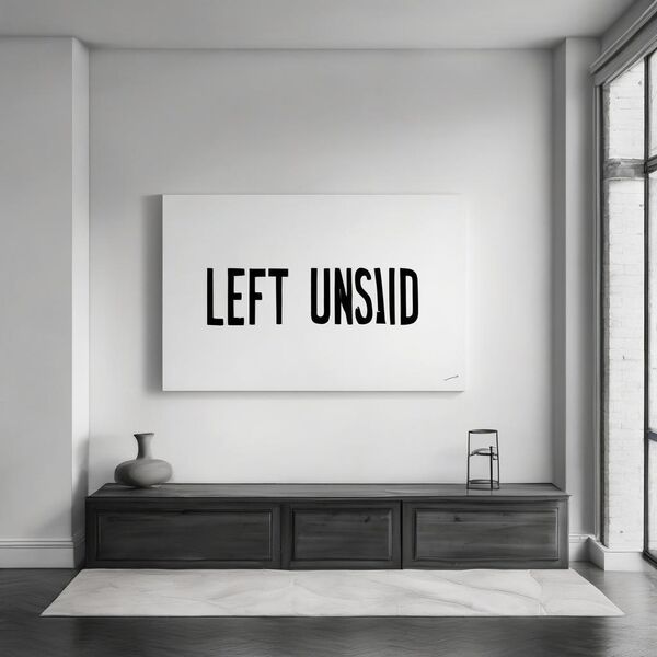 Image for the poem Left unsaid