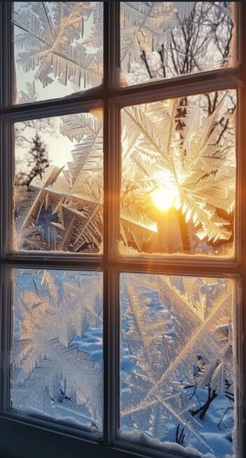 Image for the poem Frosted Windows