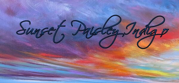 Image for the poem Sunset Paisley Indigo