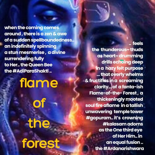 Visual Poem ~flame of the forest 