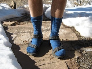 Image for the poem Navy blue socks and sandals