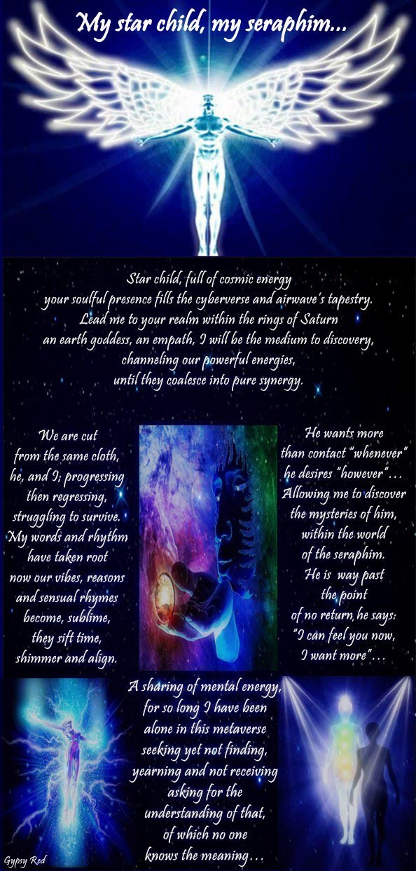 Visual Poem My star child, my seraphim...