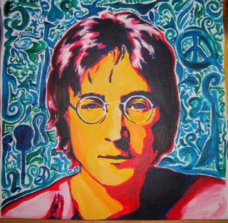 Image for the poem "Lennon-Head"