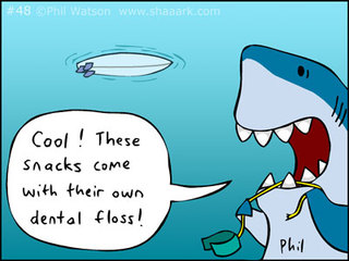 Image for the poem Shark bait