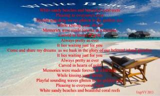 Image for the poem White Beach (A palindromic poem)