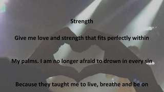 Strength - Visual Poem