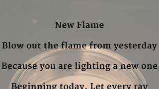 New Flame - Visual Poem