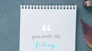 you write...