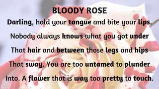 Bloody Rose - Visual Poem