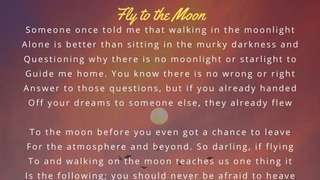 Fly to the Moon - Visual Poetry