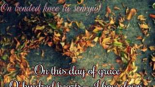 On bended knee (a senry of thankfulness) 