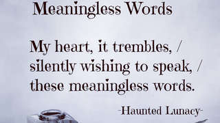 Meaningless Words